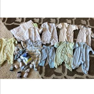 Carter’s baby boys clothing lot bundle 0-3 mos set